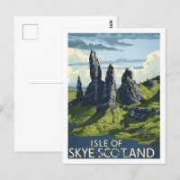 Île de Skye Ecosse Vintage célèbre Travel Place