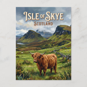 Carte Postale Île de Skye Portree Écosse