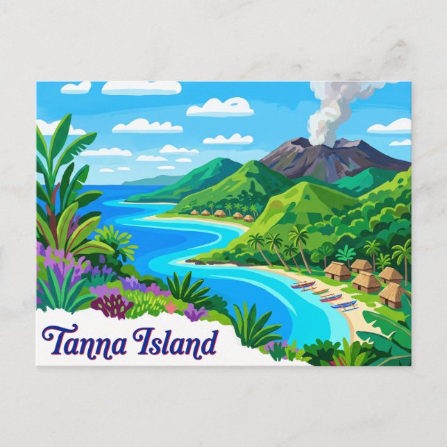 Carte Postale Île de Tanna Vanuatu (Devant)