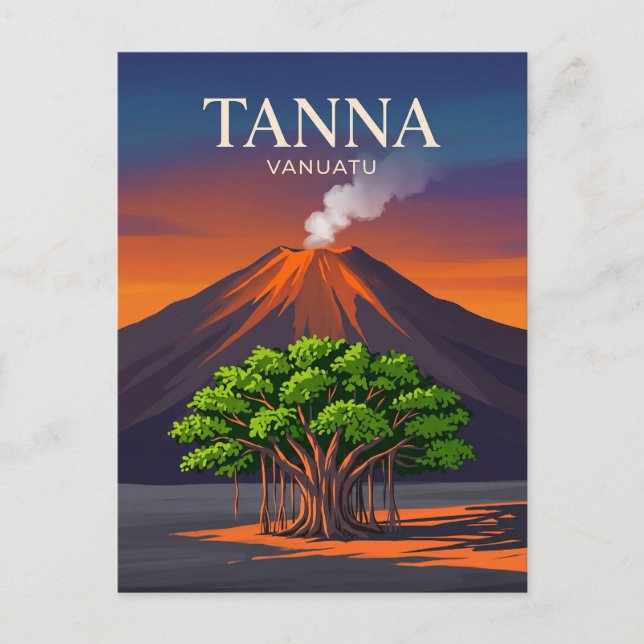 Carte Postale Île de Tanna Vanuatu (Devant)