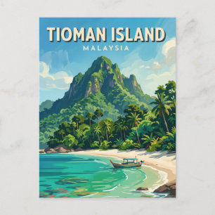 Carte Postale Île de Tioman Tekek Malaisie