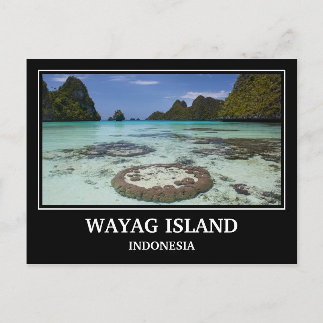 Carte Postale Île de Wayag Indonésie (Devant)