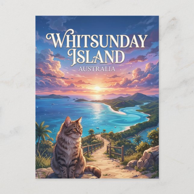 Carte Postale Île de Whitsunday Australie (Devant)