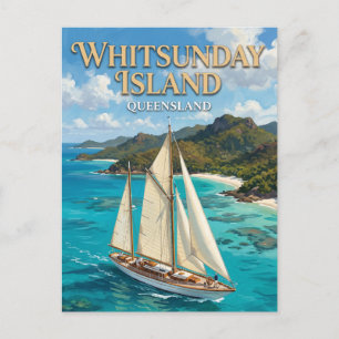 Carte Postale Île de Whitsunday Voile Airlie Beach Australie