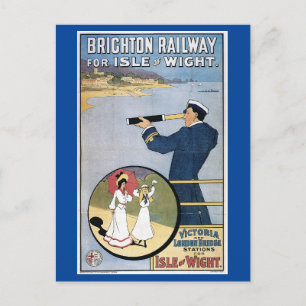 Carte Postale Île de Wight, Angleterre, Excursion ferroviaire