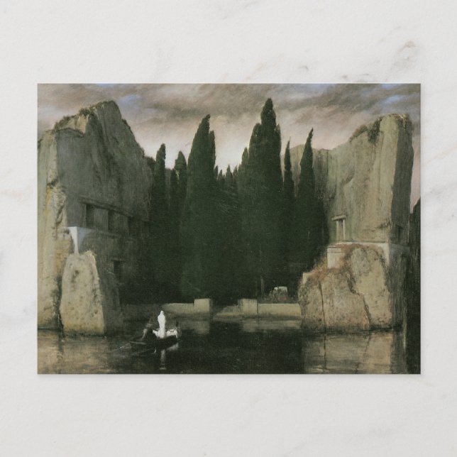 Carte Postale Île des Morts, 1883 Arnold Bocklin (Devant)