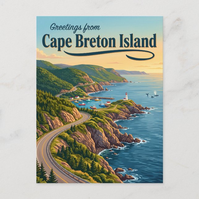 Carte Postale Île du Cap-Breton Canada (Devant)
