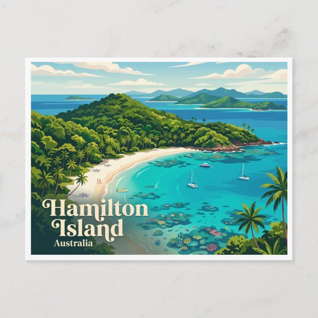 Carte Postale Île Hamilton Australie (Devant)