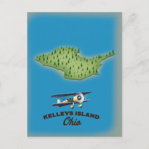 Carte Postale Île Kelleys Ohio