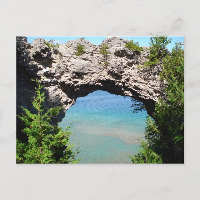Carte Postale Île Mackinac "Arch Rock" (Devant)
