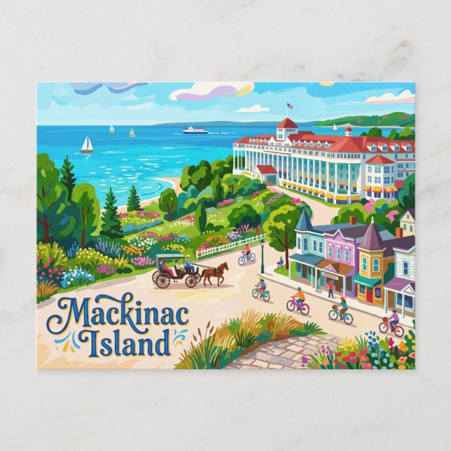 Carte Postale Île Mackinac Michigan (Devant)