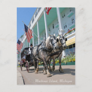 Carte Postale Île Mackinac, Michigan - Grand Hotel