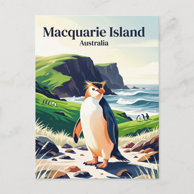 Carte Postale Île Macquarie Australie (Devant)