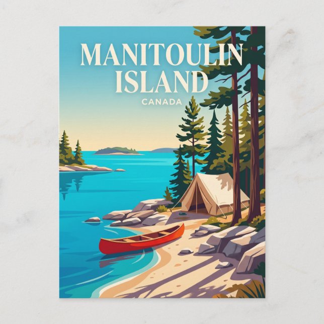 Carte Postale Île Manitoulin Canada (Devant)