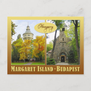 Carte Postale Île Margaret à Budapest, Hongrie