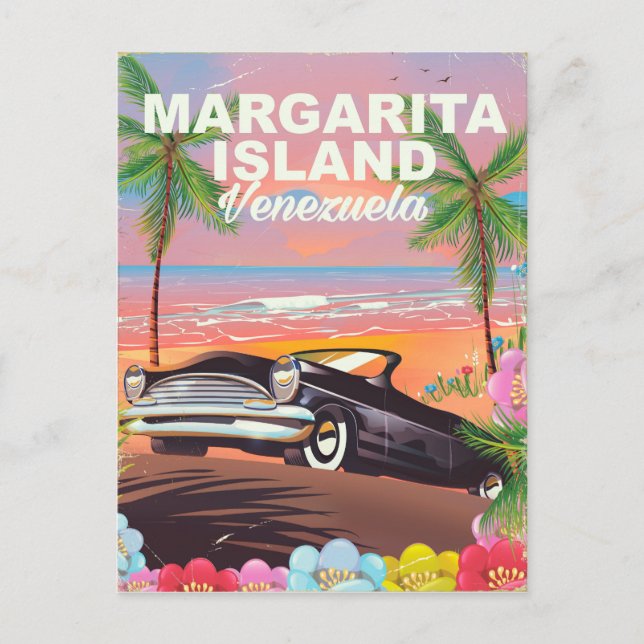 Carte Postale Île Margarita - affiche de voyage du Venezuela (Devant)