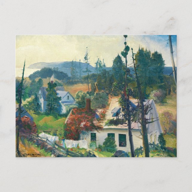 Carte Postale Île Matinicus, Maine, George Bellows (Devant)