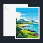 Carte Postale Ile Maurice East Africa Travel Vintage<br><div class="desc">Maurice Afrique de l'Est lieu de voyage vintage illustration</div>