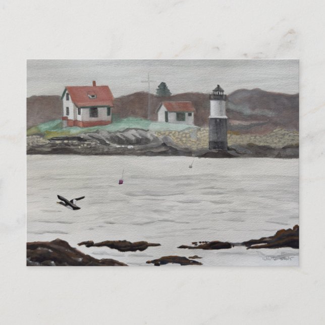 Carte Postale Île Ram Maine (Devant)