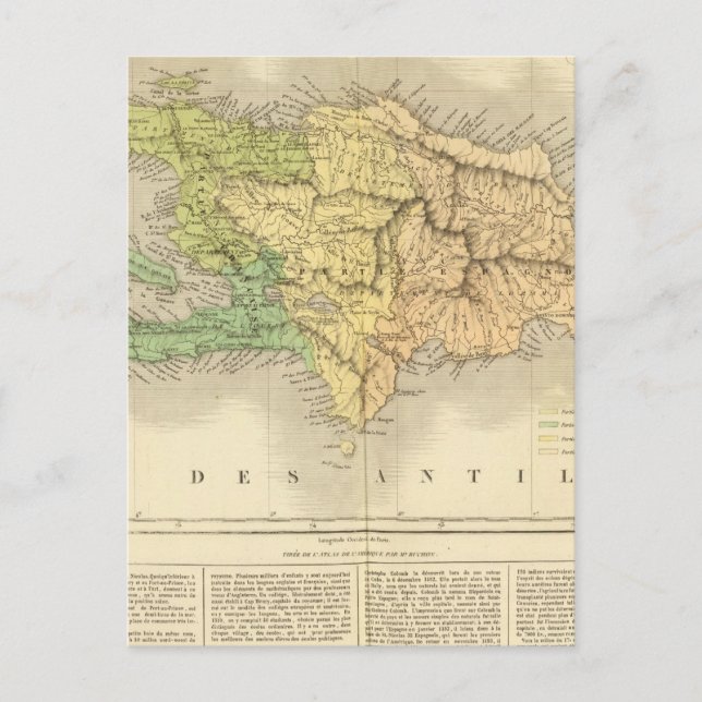 Carte Postale Île Saint-Domingue ou Haïti (Devant)