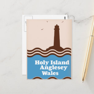 Carte Postale Île sainte, Anglesey, Pays de Galles affiche de vo