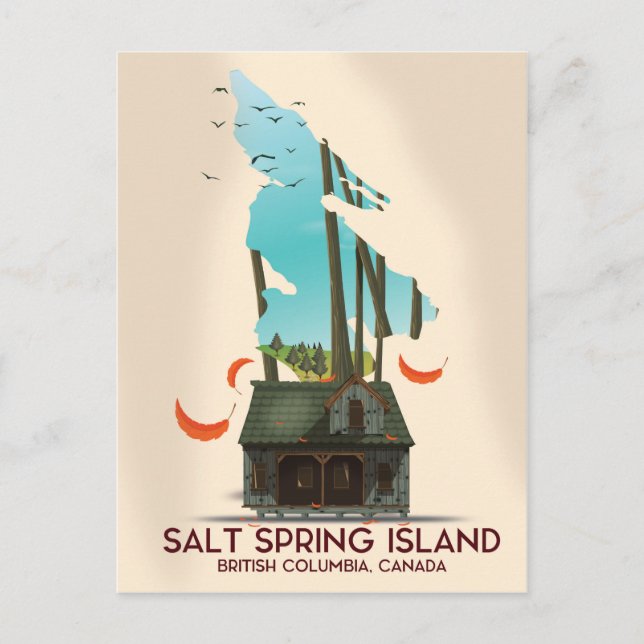 Carte Postale Île Salt Spring Colombie-Britannique Canada (Devant)