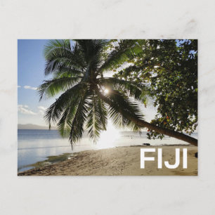 Carte Postale Île tropicale Fidji voyage panoramique