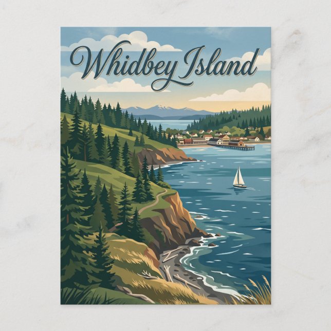 Carte Postale Île Whidbey, Washington (Devant)