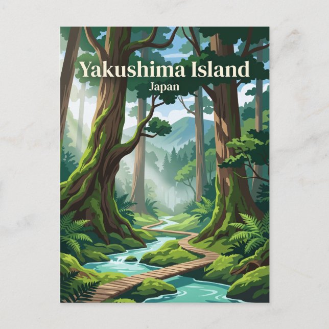 Carte Postale Île Yakushima Japon (Devant)