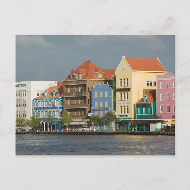 Carte Postale îles ABC, CURAÇAO, Willemstad: Front de mer 2 (Devant)