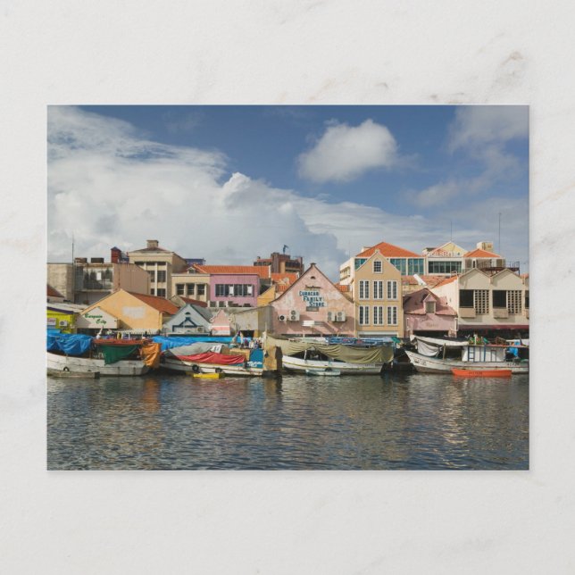 Carte Postale Îles ABC, CURAÇAO, Willemstad : Punda, (Devant)