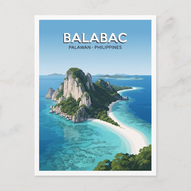 Carte Postale Îles Balabac Philippines (Devant)