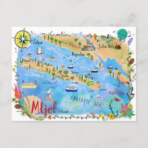 Carte Postale Îles Baléares illustrées