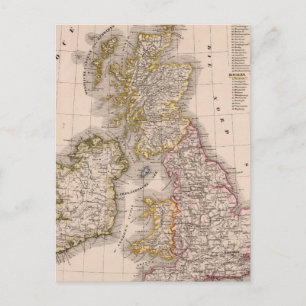 Carte Postale Îles britanniques, Angleterre, Irlande