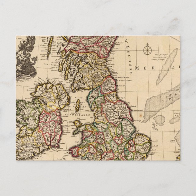 Carte Postale Îles britanniques, Angleterre, Irlande (Devant)