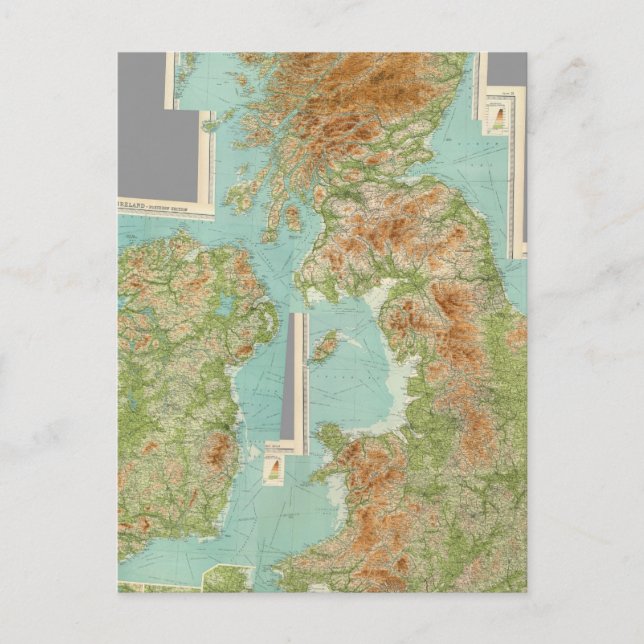 Carte Postale Iles britanniques composites (Devant)