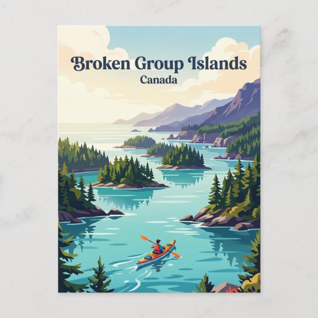 Carte Postale Îles Broken Group Canada (Devant)