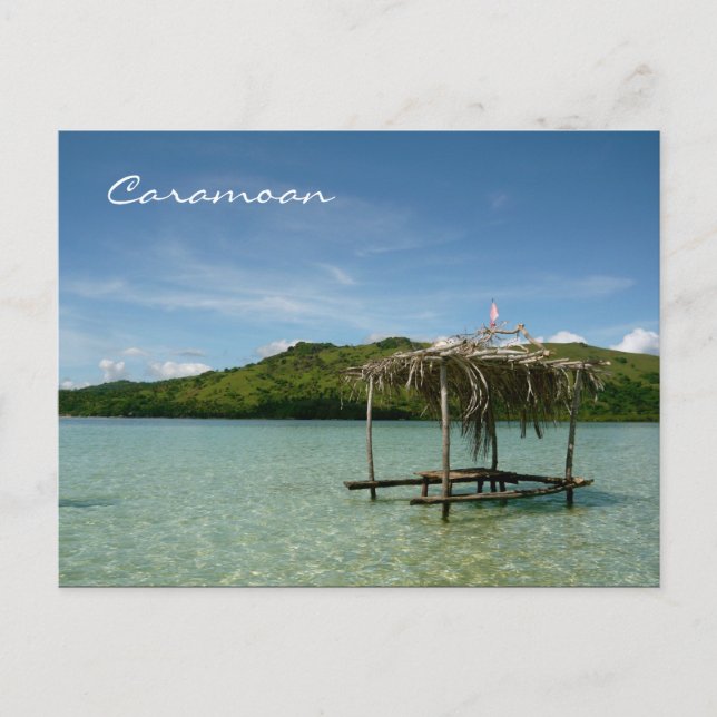 Carte Postale Îles Caramoan - Manlawi Sandbar (Devant)