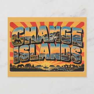 Carte Postale Îles Change NL Sanctuaire du poney Art côtier