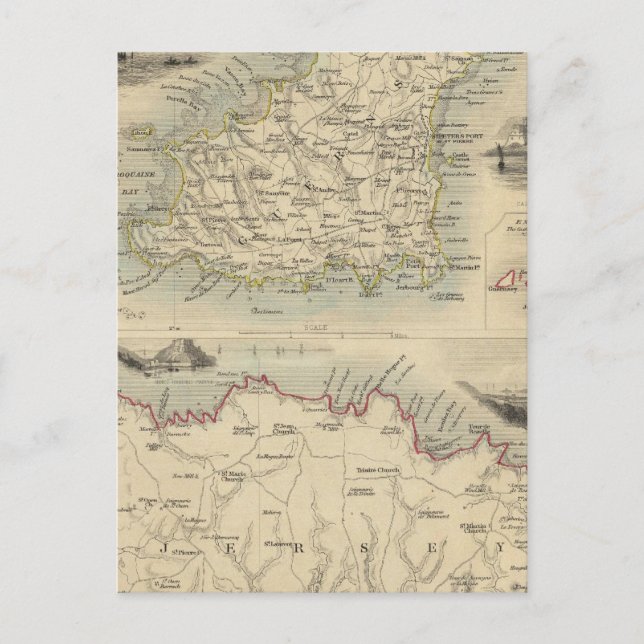 Carte Postale Îles Channel (Devant)