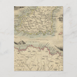 Carte Postale Îles Channel