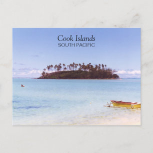 Carte Postale Îles Cook Pacifique Sud Photo Circa 1998