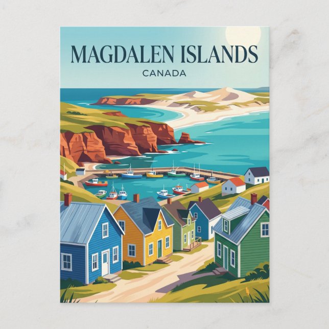 Carte Postale Îles de la Madeleine Canada (Devant)