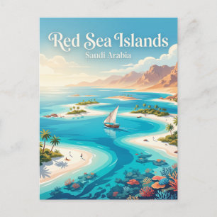 Carte Postale Îles de la mer Rouge Arabie saoudite