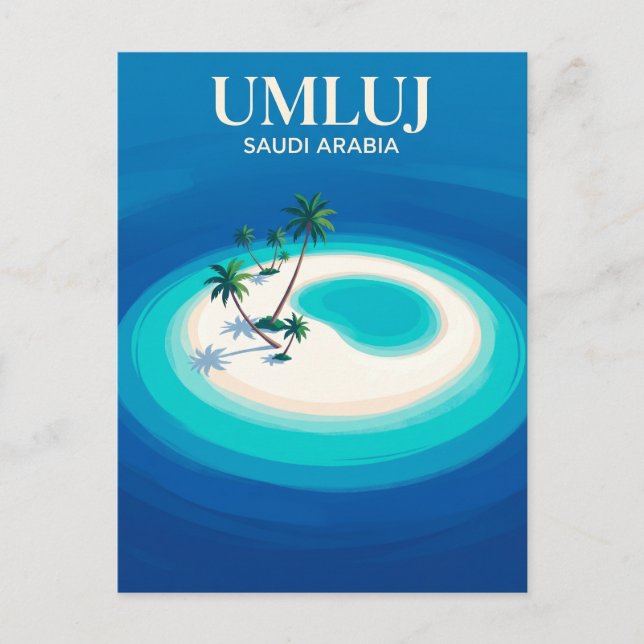 Carte Postale Îles de la mer Rouge Arabie saoudite (Devant)