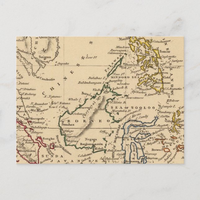 Carte Postale Îles de l'Est (Devant)