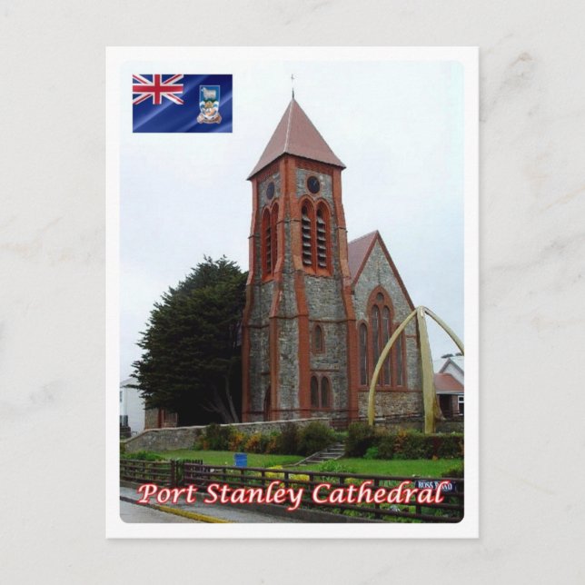 Carte Postale Îles Falkland - Cathédrale de Port Stanley - (Devant)
