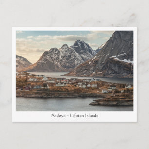 Carte Postale Iles Lofoten Norvège