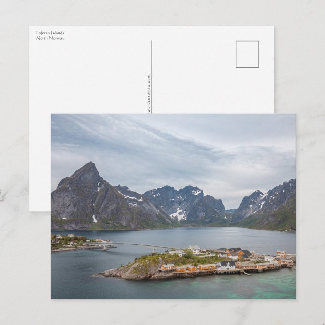 Carte Postale Îles Lofoten Norvège (Devant / Derrière)