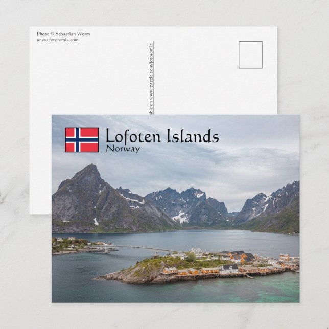 Carte Postale Iles Lofoten Norvège (Devant / Derrière)